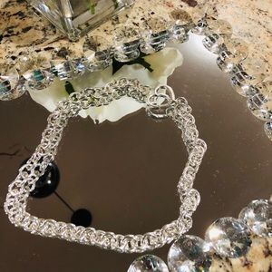 Tiffany & Co. Open Heart Clasp Necklace